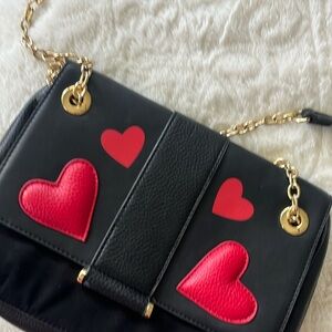 LoveCat Heartbreaker Black & Red Chain Purse
